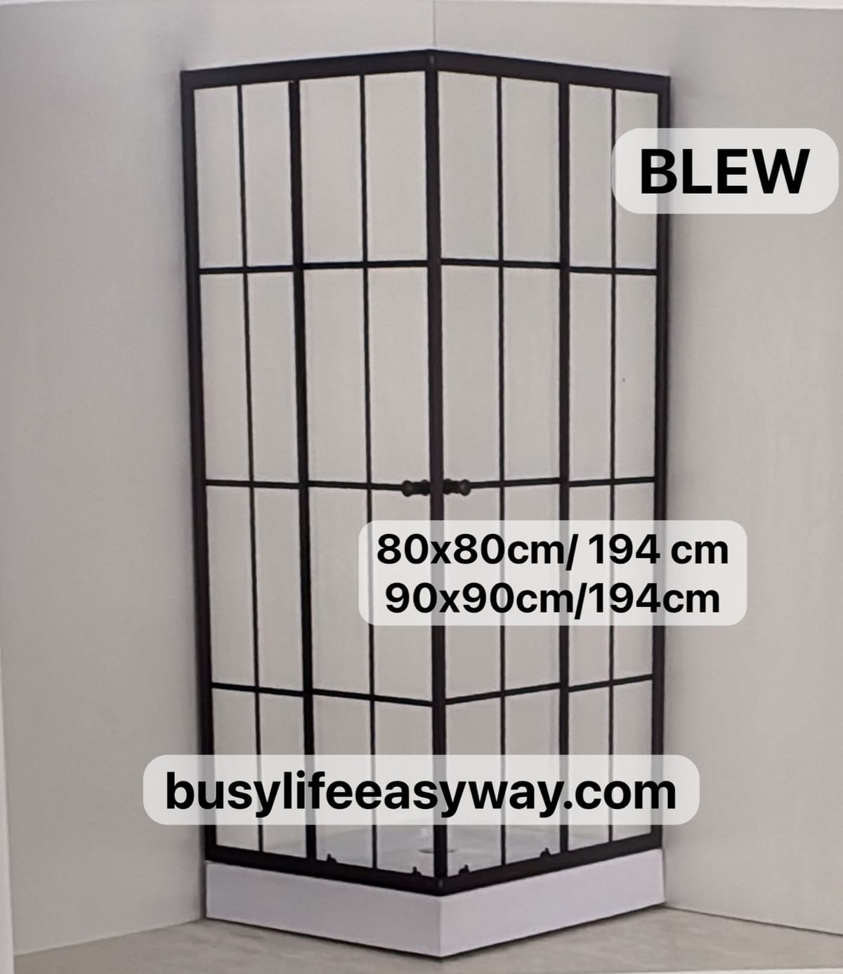 Black Shower Enclosure