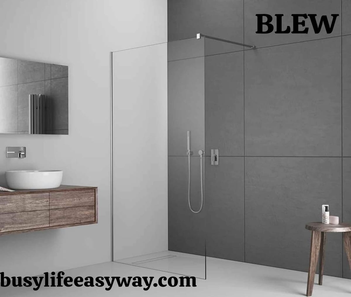 Chrome Shower Glass Painting